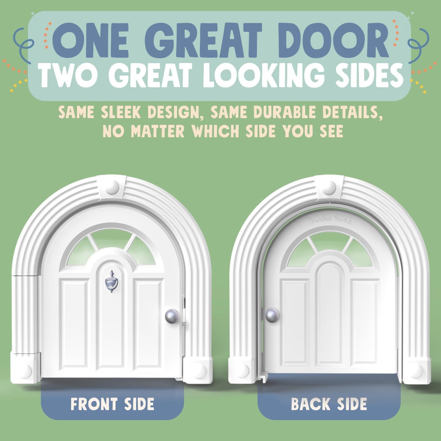 Meow Manor® Cat Door Interior Door - No-Flap, Interior Cat Door for Cats Up to 20 lbs, Easy DIY Setup, Secured Installation in Minutes, No Training Needed…