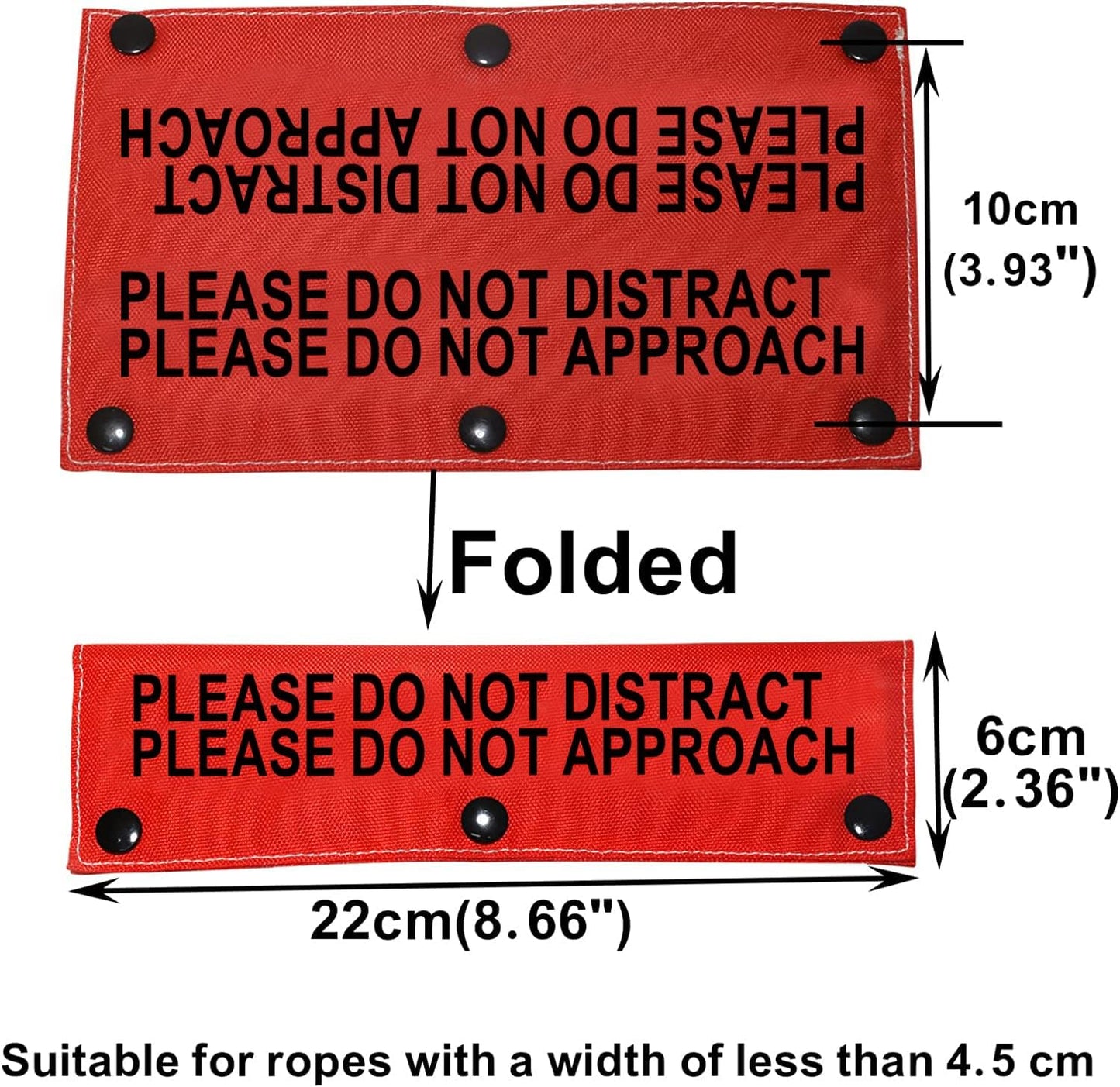 Funny Dog Leash Sleeve Please Do Not Distract Please Do Not Approach Dog Leash Wrap Sleeve (Not Distract Not Approach-Sleeve)