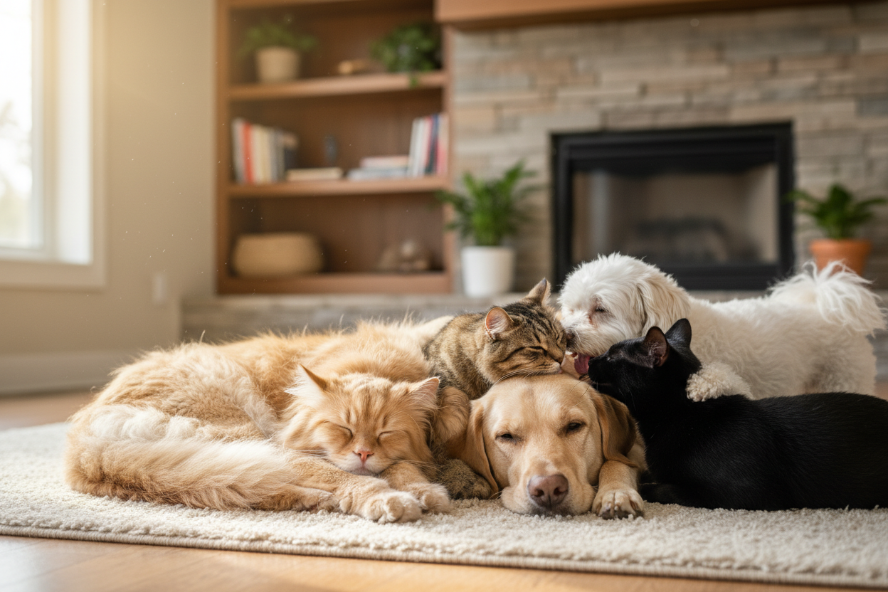 real photo of cats and dogs